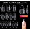 image:imageFANDAMEI Nail Art Kit Nail Design Tools kit with Nail Brushes Dotting tool Mixing Palette Nail Stand Fake Nail Kits with Almond Gel Nail Tips Nail Glue Adhesive Tabs Nail File Manicure Set
