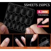 image:imageFANDAMEI Nail Art Kit Nail Design Tools kit with Nail Brushes Dotting tool Mixing Palette Nail Stand Fake Nail Kits with Almond Gel Nail Tips Nail Glue Adhesive Tabs Nail File Manicure Set