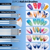 image:imageFANDAMEI Nail Art Kit With Nail Stand Nail Art Tools Nail Design Tools Nail Brush Nail Holder For Painting Nails Nail Art Brushes Nail Dotting Tool Nail Tools For Nail Art WhiteWhite
