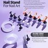 image:imageFANDAMEI Nail Art Kit With Nail Stand Nail Art Tools Nail Design Tools Nail Brush Nail Holder For Painting Nails Nail Art Brushes Nail Dotting Tool Nail Tools For Nail Art WhiteBlack
