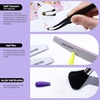 image:imageFANDAMEI Nail Art Kit With Nail Stand Nail Art Tools Nail Design Tools Nail Brush Nail Holder For Painting Nails Nail Art Brushes Nail Dotting Tool Nail Tools For Nail Art WhiteBlack