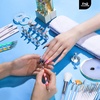 image:imageFANDAMEI Nail Art Kit With Nail Stand Nail Art Tools Nail Design Tools Nail Brush Nail Holder For Painting Nails Nail Art Brushes Nail Dotting Tool Nail Tools For Nail Art WhiteWhite