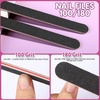 image:imageFANDAMEI Nail Buffers and Files 8PCS Colorful Nail Buffer Block 8PCS Blue Nail File 2PCS 7 Way Nail File amp 2PCS Nail Polishing Buffer Professional Nail Care Tools KitBlack
