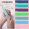 image:imageFANDAMEI Nail Buffers and Files 8PCS Colorful Nail Buffer Block 8PCS Blue Nail File 2PCS 7 Way Nail File amp 2PCS Nail Polishing Buffer Professional Nail Care Tools KitBlue