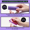 image:imageFANDAMEI Nail Care Kit Nail Files 100180 Nail Buffer Block Cuticle Nippers Cuticle Trimmer Cuticle Pusher Nail Tools Nail Kit Pedicure amp Manicure Tools Nail Prep Kit Manicure Kit for WomenDpurple