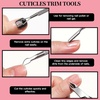 image:imageFANDAMEI Nail Care Kit Nail Files 100180 Nail Buffer Block Cuticle Nippers Cuticle Trimmer Cuticle Pusher Nail Tools Nail Kit Pedicure amp Manicure Tools Nail Prep Kit Manicure Kit for WomenHwhite