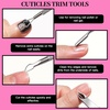 image:imageFANDAMEI Nail Care Kit Nail Files 100180 Nail Buffer Block Cuticle Nippers Cuticle Trimmer Cuticle Pusher Nail Tools Nail Kit Pedicure amp Manicure Tools Nail Prep Kit Manicure Kit for WomenCpink