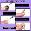 image:imageFANDAMEI Nail Care Kit Nail Files 100180 Nail Buffer Block Cuticle Nippers Cuticle Trimmer Cuticle Pusher Nail Tools Nail Kit Pedicure amp Manicure Tools Nail Prep Kit Manicure Kit for WomenDpurple