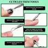 image:imageFANDAMEI Nail Care Kit Nail Files 100180 Nail Buffer Block Cuticle Nippers Cuticle Trimmer Cuticle Pusher Nail Tools Nail Kit Pedicure amp Manicure Tools Nail Prep Kit Manicure Kit for WomenXgreen
