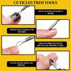 image:imageFANDAMEI Nail Care Kit Nail Files 100180 Nail Buffer Block Cuticle Nippers Cuticle Trimmer Cuticle Pusher Nail Tools Nail Kit Pedicure amp Manicure Tools Nail Prep Kit Manicure Kit for WomenLyellow