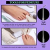 image:imageFANDAMEI Nail Care Kit Nail Files 100180 Nail Buffer Block Cuticle Nippers Cuticle Trimmer Cuticle Pusher Nail Tools Nail Kit Pedicure amp Manicure Tools Nail Prep Kit Manicure Kit for WomenDpurple