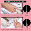 image:imageFANDAMEI Nail Care Kit Nail Files 100180 Nail Buffer Block Cuticle Nippers Cuticle Trimmer Cuticle Pusher Nail Tools Nail Kit Pedicure amp Manicure Tools Nail Prep Kit Manicure Kit for WomenHwhite