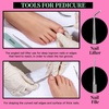 image:imageFANDAMEI Nail Care Kit Nail Files 100180 Nail Buffer Block Cuticle Nippers Cuticle Trimmer Cuticle Pusher Nail Tools Nail Kit Pedicure amp Manicure Tools Nail Prep Kit Manicure Kit for WomenCpink