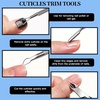 image:imageFANDAMEI Nail Care Kit Nail Files 100180 Nail Buffer Block Cuticle Nippers Cuticle Trimmer Cuticle Pusher Nail Tools Nail Kit Pedicure amp Manicure Tools Nail Prep Kit Manicure Kit for WomenVblue