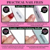 image:imageFANDAMEI Nail Care Kit Nail Files 100180 Nail Buffer Block Cuticle Nippers Cuticle Trimmer Cuticle Pusher Nail Tools Nail Kit Pedicure amp Manicure Tools Nail Prep Kit Manicure Kit for WomenCpink