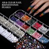 image:imageFANDAMEI Nail Charms Nail Rhinestones Kit with 8 Boxes of Nail Gems Bedazzling Kit for Nails Colorful Clear Flatback Rhinestones Charms Y2K for Nails Multi Shape Nail Art Accessories for Crafts