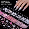 image:imageFANDAMEI Nail Charms Nail Rhinestones Kit with 8 Boxes of Nail Gems Bedazzling Kit for Nails Colorful Clear Flatback Rhinestones Charms Y2K for Nails Multi Shape Nail Art Accessories for Crafts