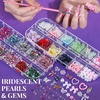 image:imageFANDAMEI Nail Charms and Nail Brushes Nail Accessories Kit with 15 Pcs Nail Art Brushes 6 Box Nail Charms and Gems 10 Pcs Flower Nail Stickers 5 Pcs Dotting Tools Nail Art Kit with Nail Brushpink