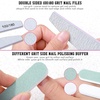 image:imageFANDAMEI Nail Files and Buffers Manicure Tools Nail Care Kit with Nail File Nail Buffer Block Cuticle Care for Women with Nippers Pusher Peeler Cuticle Oil and Nail Prep KitARose