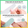 image:imageFANDAMEI Nail Files and Buffers Manicure Tools Nail Care Kit with Nail File Nail Buffer Block Cuticle Care for Women with Nippers Pusher Peeler Cuticle Oil and Nail Prep KitBMilkHoney