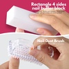image:imageFANDAMEI Nail Files and Buffers Manicure Tools Nail Care Kit with Nail File Nail Buffer Block Cuticle Care for Women with Nippers Pusher Peeler Cuticle Oil and Nail Prep KitDPomegranate