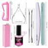 image:imageFANDAMEI Nail Files and Buffers Manicure Tools Nail Care Kit with Nail File Nail Buffer Block Cuticle Care for Women with Nippers Pusher Peeler Cuticle Oil and Nail Prep KitARose