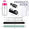 image:imageFANDAMEI Nail Polish Gel Remover Tools Kit with Nail Clips 100ml Nail Polish Remover Bottle 500 Nail Remover Cotton Pad Nail Brush Cuticle PusherPeeler 100180 Nail FileBuffer BlockEBlack