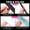 image:imageFANDAMEI Nail Polish Gel Remover Tools Kit with Nail Clips 100ml Nail Polish Remover Bottle 500 Nail Remover Cotton Pad Nail Brush Cuticle PusherPeeler 100180 Nail FileBuffer BlockEBlack