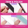 image:imageFANDAMEI Nail Polish Gel Remover Tools Kit with Nail Clips 100ml Nail Polish Remover Bottle 500 Nail Remover Cotton Pad Nail Brush Cuticle PusherPeeler 100180 Nail FileBuffer BlockAPink