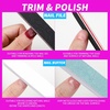 image:imageFANDAMEI Nail Polish Gel Remover Tools Kit with Nail Clips 100ml Nail Polish Remover Bottle 500 Nail Remover Cotton Pad Nail Brush Cuticle PusherPeeler 100180 Nail FileBuffer BlockDRose