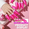 image:imageFANDAMEI Nail Polish Gel Remover Tools Kit with Nail Clips 100ml Nail Polish Remover Bottle 500 Nail Remover Cotton Pad Nail Brush Cuticle PusherPeeler 100180 Nail FileBuffer BlockDRose