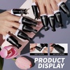 image:imageFANDAMEI Nail Polish Gel Remover Tools Kit with Nail Clips 100ml Nail Polish Remover Bottle 500 Nail Remover Cotton Pad Nail Brush Cuticle PusherPeeler 100180 Nail FileBuffer BlockEBlack