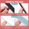 image:imageFANDAMEI Nail Polish Gel Remover Tools Kit with Nail Clips 100ml Nail Polish Remover Bottle 500 Nail Remover Cotton Pad Nail Brush Cuticle PusherPeeler 100180 Nail FileBuffer BlockBClear