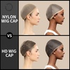 image:imageFANDAMEI Wig Cap 4 pieces Light Brown Stocking Wig Caps Stretchy Nylon Wig Caps for Women men kidsHD Ultra Thin Wig Cap