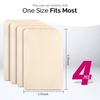 image:imageFANDAMEI Wig Cap 4 pieces Light Brown Stocking Wig Caps Stretchy Nylon Wig Caps for Women men kidsMesh Wig Cap Closed End