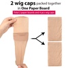 image:imageFANDAMEI Wig Cap 4 pieces Light Brown Stocking Wig Caps Stretchy Nylon Wig Caps for Women men kidsNylon Wig Cap