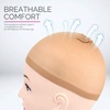 image:imageFANDAMEI Wig Cap 4 pieces Light Brown Stocking Wig Caps Stretchy Nylon Wig Caps for Women men kidsNylon Wig Cap