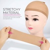 image:imageFANDAMEI Wig Cap 4 pieces Light Brown Stocking Wig Caps Stretchy Nylon Wig Caps for Women men kidsNylon Wig Cap