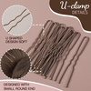 image:imageFandamei Hair Accessories Set 20PCS Mesh Hair Nets Invisible and 40PCS U Shaped Hair Pins for Women Girls Ballet Bun Maker amp Dance Hair Nets 20 inch50cm Hair Pins 24 inch6cm BrownTan Brown