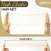 image:imageFandamei Hair Accessories Set 20PCS Mesh Hair Nets Invisible and 40PCS U Shaped Hair Pins for Women Girls Ballet Bun Maker amp Dance Hair Nets 20 inch50cm Hair Pins 24 inch6cm BrownLight Brown