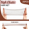 image:imageFandamei Hair Accessories Set 20PCS Mesh Hair Nets Invisible and 40PCS U Shaped Hair Pins for Women Girls Ballet Bun Maker amp Dance Hair Nets 20 inch50cm Hair Pins 24 inch6cm BrownBrown