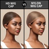 image:imageFandamei Mesh Wig Caps Net 4PCS Wig Caps Net Open End Dark Brown Wig Cap for women Strength Wig Cap Dark BrownHD Wig Cap