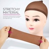 image:imageFandamei Mesh Wig Caps Net 4PCS Wig Caps Net Open End Dark Brown Wig Cap for women Strength Wig Cap Dark BrownNylon Wig Cap