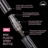 image:imageFandamei Mini Spray Bottle 10 Pack 5ml Mini Plastic Spray Bottle Empty Fine Mist Refillable Mini Perfume Bottle Perfume Atomizer Small Sample Containers Plastic Portable Travel Bottle Clear2ml