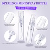 image:imageFandamei Mini Spray Bottle 60PCS 2ml Mini Clear Plastic Spray Bottle Empty Fine Mist Refillable Mini Perfume Bottle Small Empty Sample Containers Bottle 2ml 60 Pack Clear FANL0933ml5ml
