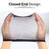image:imageFandamei Wig Cap 4PCS Black Mesh Wig Cap Net Closed End Hair Mesh Net Wig Caps Liner Weaving Caps for Women Men KidsMesh Wig Cap Closed End
