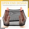 image:imageFandamei Wig Cap 4PCS Black Mesh Wig Cap Net Closed End Hair Mesh Net Wig Caps Liner Weaving Caps for Women Men KidsMesh Wig Cap Open End