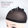 image:imageFandamei Wig Cap 4PCS Black Mesh Wig Cap Net Closed End Hair Mesh Net Wig Caps Liner Weaving Caps for Women Men KidsNylon Wig Cap