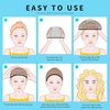 image:imageFandamei Wig Cap 4PCS Wig Cap for Kids Light Brown Stretchy Stocking Caps for Wigs Natural for Halloween CosplayBlack