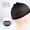 image:imageFandamei Wig Cap 6PCS Black Stocking Caps for Wigs Stretchy Stocking Nylon Caps for Women Girls Kids